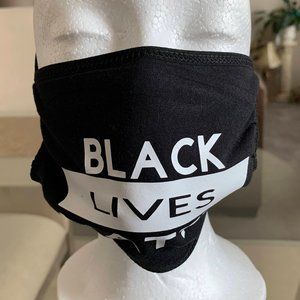 🎭 5/$25 Black Lives Matter Vinyl Face Mask
